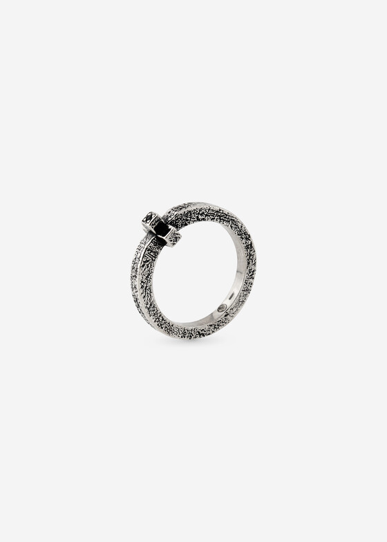 Тонкие кольца SHE IS MONO Кольцо из серебра с фианитом PRINCEPS RING