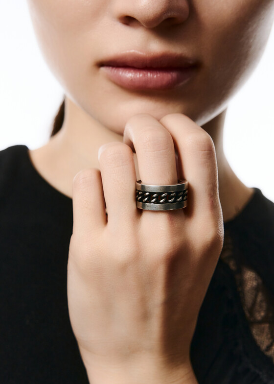 Широкие кольца Ann Demeulemeester Кольцо MAREN CHAIN