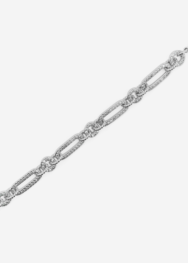 celeste spark paperclip chain bracelet