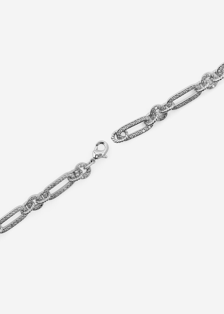 celeste spark paperclip chain bracelet