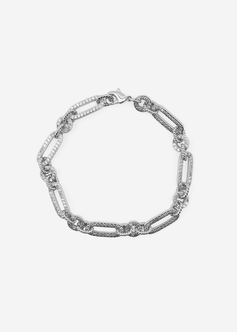 celeste spark paperclip chain bracelet