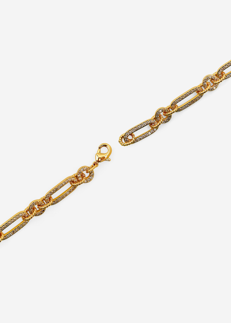 celeste spark paperclip chain bracelet