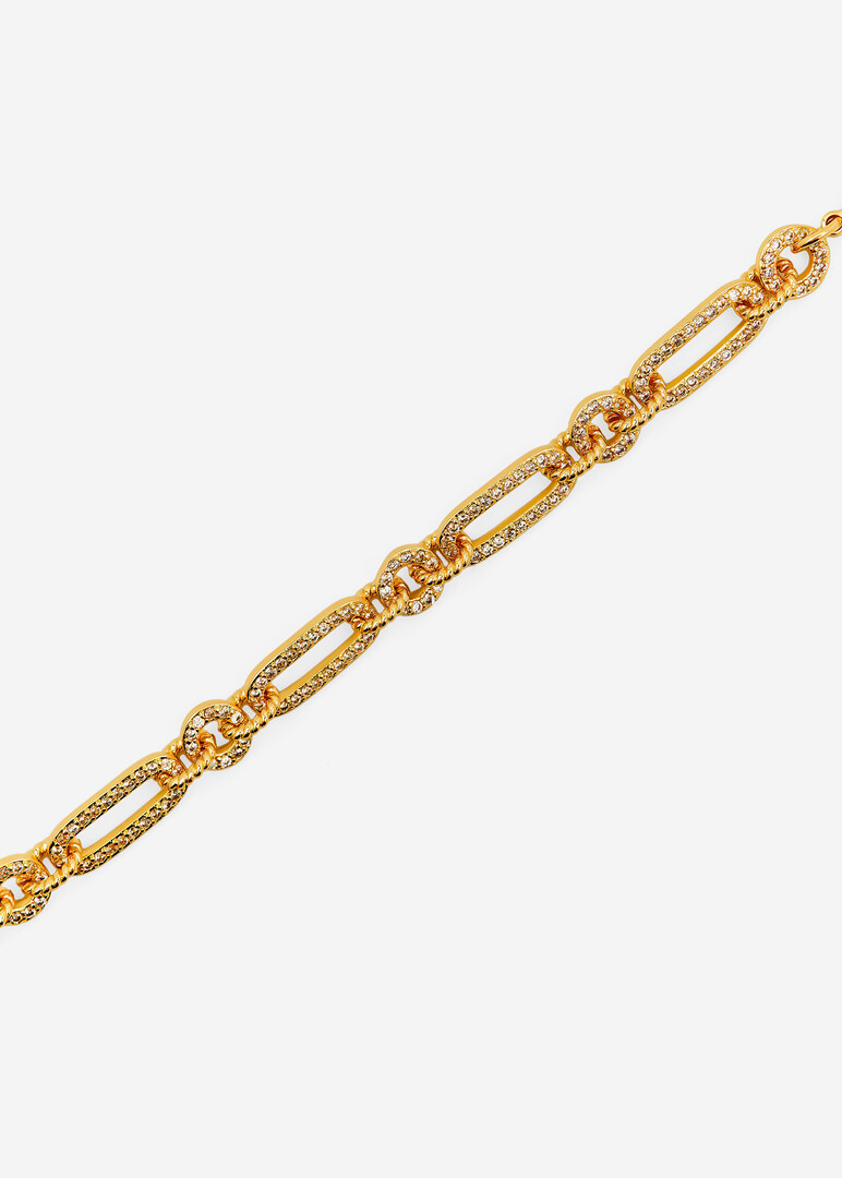celeste spark paperclip chain bracelet