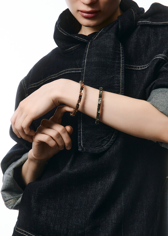 Браслеты Philippe Audibert Браслет с серебряным покрытием и кристаллами Shapki