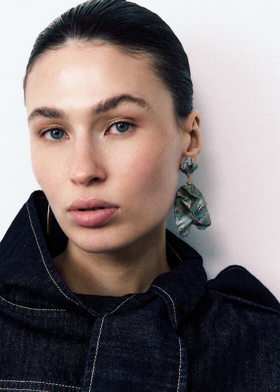 Акцентные серьги OLESYA KOMINEK Jewelry Серьги из бронзы из коллекции «Моя Алагейзия»