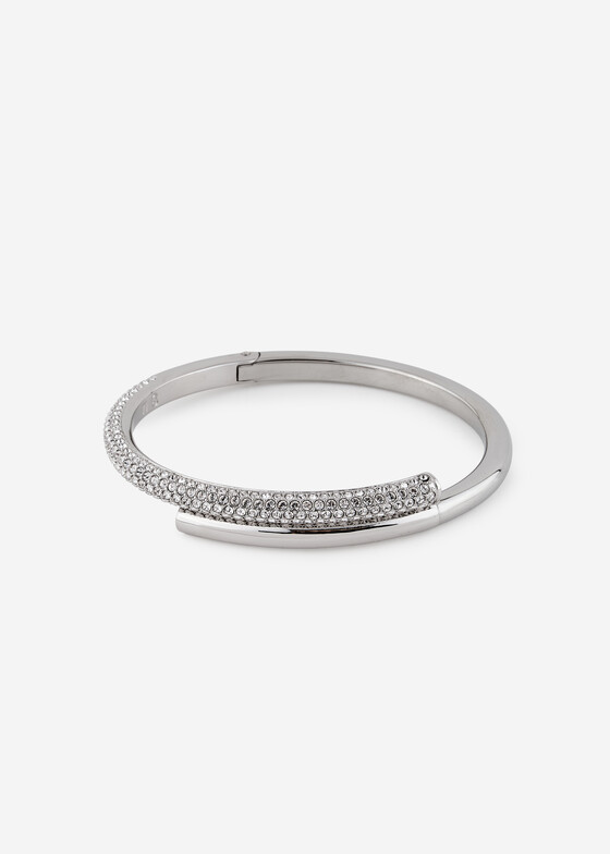 Браслеты Swarovski Серебристый браслет с кристаллами Dextera