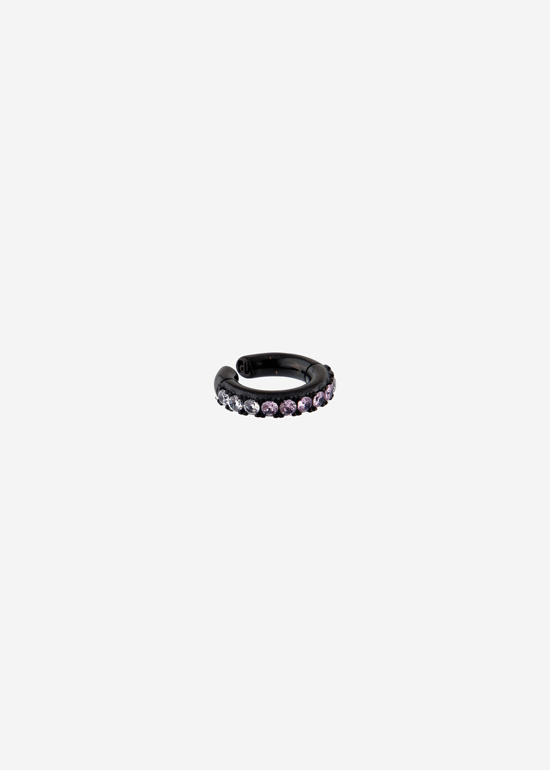 black white and pink crystal cuff