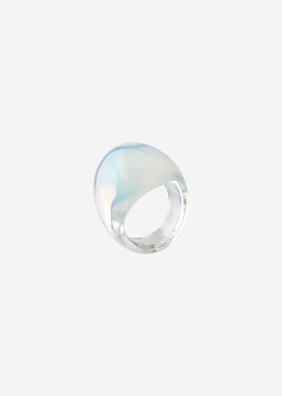 Акцентные кольца Lalique Кольцо-кабошон цвета опала