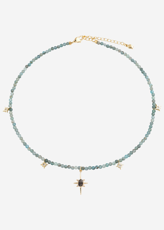 Колье из бусин Wisteria Gems Колье из апатита с подвесками-звездами