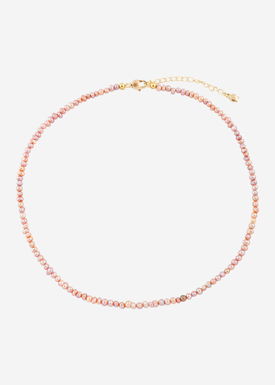Колье из бусин Wisteria Gems Чокер из мелкого розового культивированного жемчуга