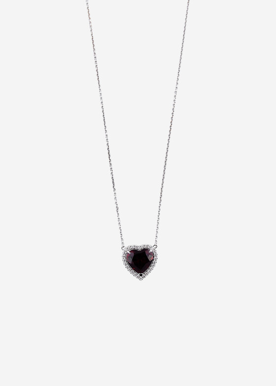 Колье-цепи GENUINE MIRACLE jewelry Колье из золота с гранатом и бриллиантами