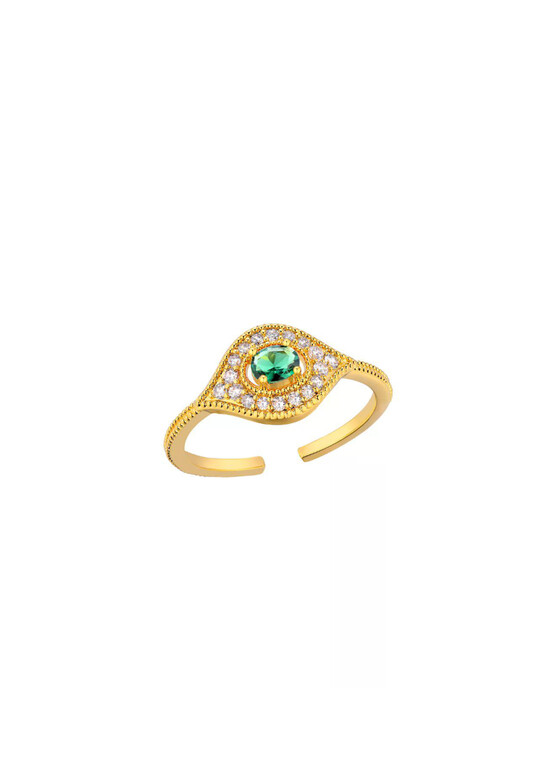 Открытые кольца Mya Bay Кольцо GREEN MAJESTIC EYE
