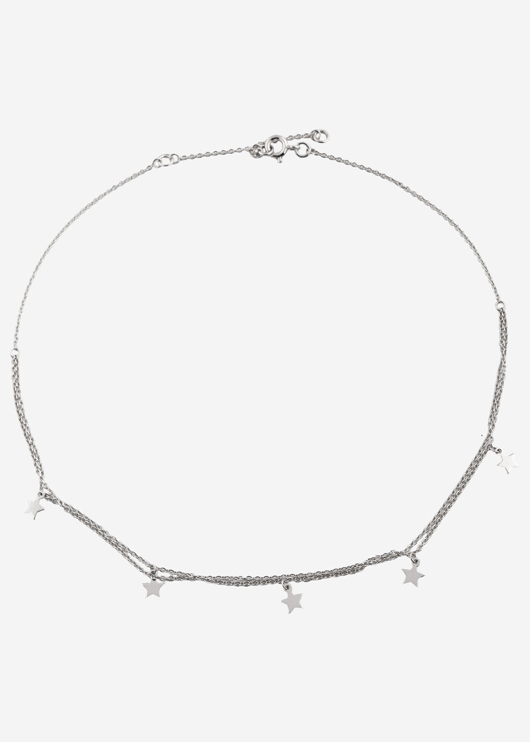 колье из серебра