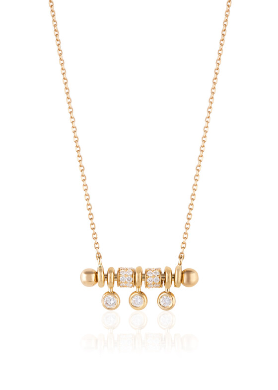 gold diamond pendant necklace