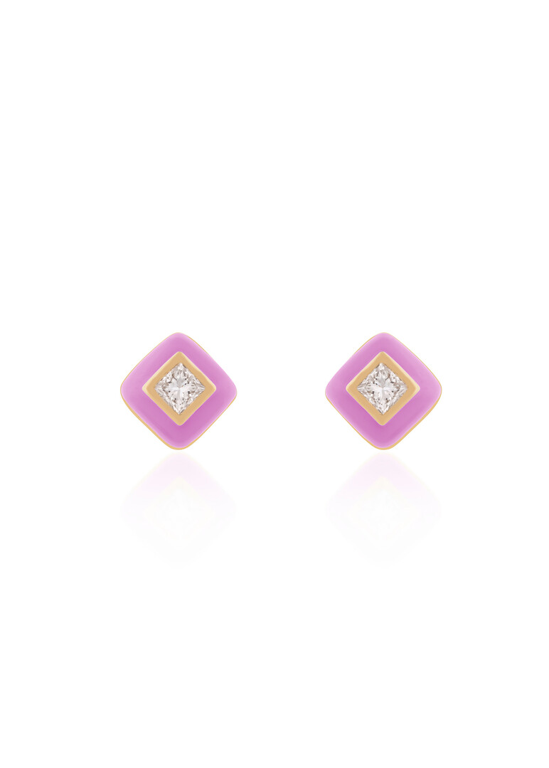 gold diamond studs