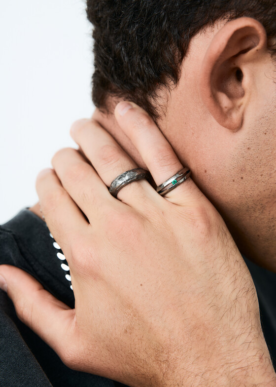 Широкие кольца Grani Jewelry Серебристое кольцо «Блум»