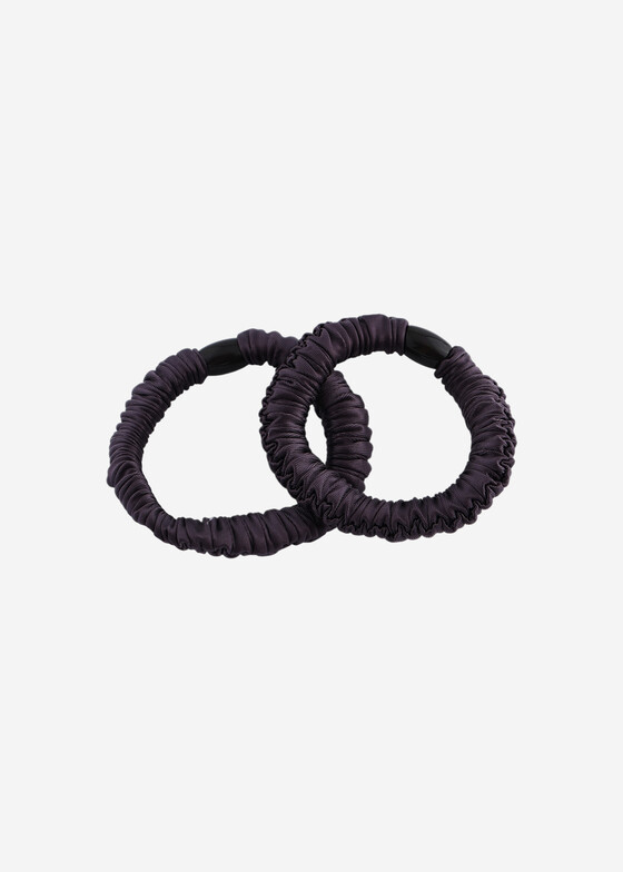 Аксессуары для волос KNOT BAD Серая пара шелковых резинок