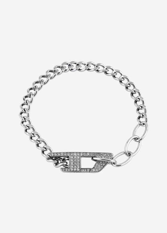 Браслеты-цепи Diesel Серебристый браслет-цепь