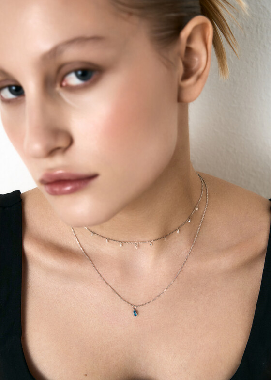 Кулоны и подвески Herald Percy Diamonds Колье из белого золота с подвеской с выращенным бриллиантом