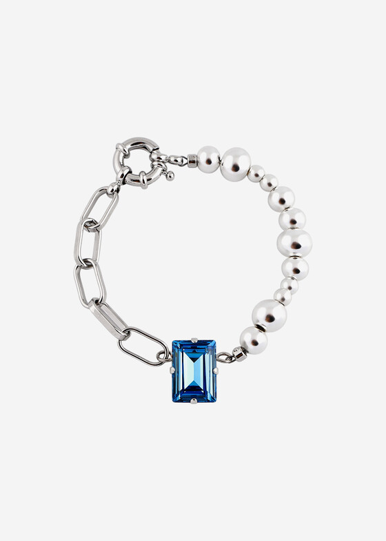 Браслеты из бусин Leo Lee Браслет с кристаллом и гематитом Spaceship Bracelet