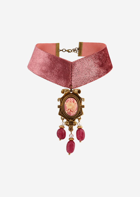 Чокеры Barhotka Розовый чокер Velvet Silhouette