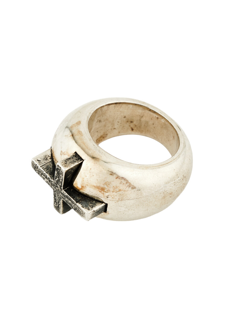 Кольцо из серебра с крестом CROSS RING GLOSSY