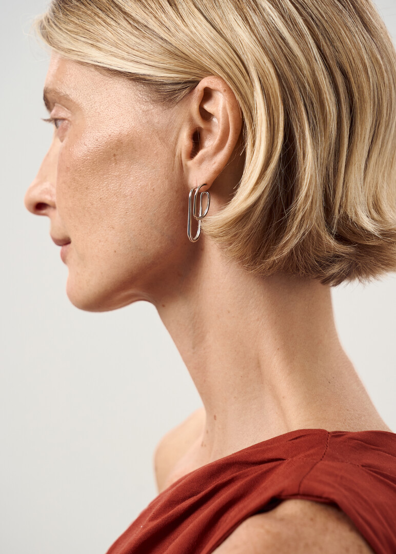 Вытянутые серьги из серебра Silver Collection