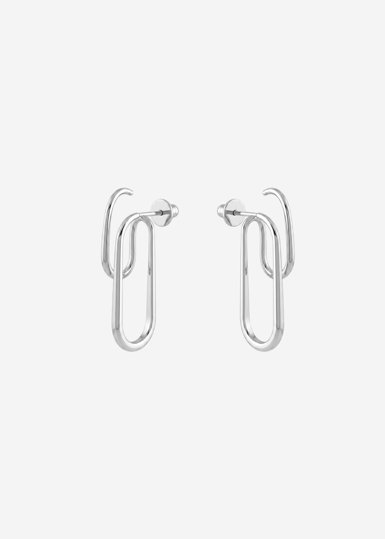 Вытянутые серьги из серебра Silver Collection