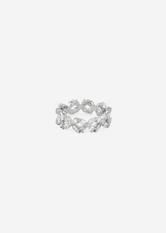 Тонкие кольца Holy Silver Кольцо из серебра с дорожкой из кубического циркония