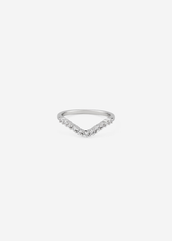Тонкие кольца Holy Silver Кольцо из серебра с дорожкой из кубического циркония