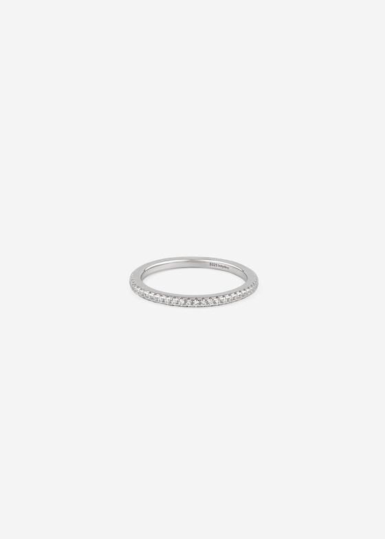 Тонкие кольца Holy Silver Кольцо из серебра с дорожкой из кубического циркония