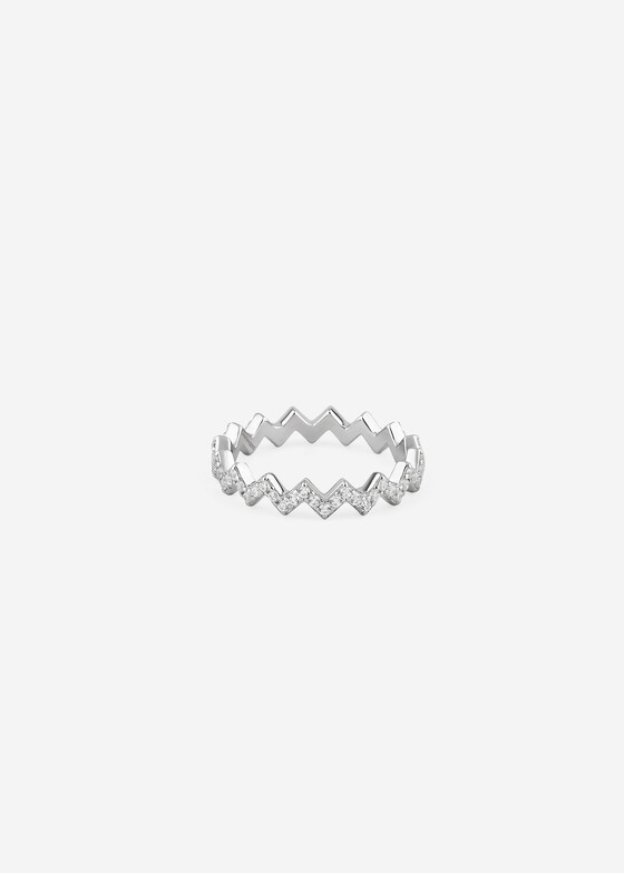 Тонкие кольца Holy Silver Кольцо из серебра с дорожкой из кубического циркония