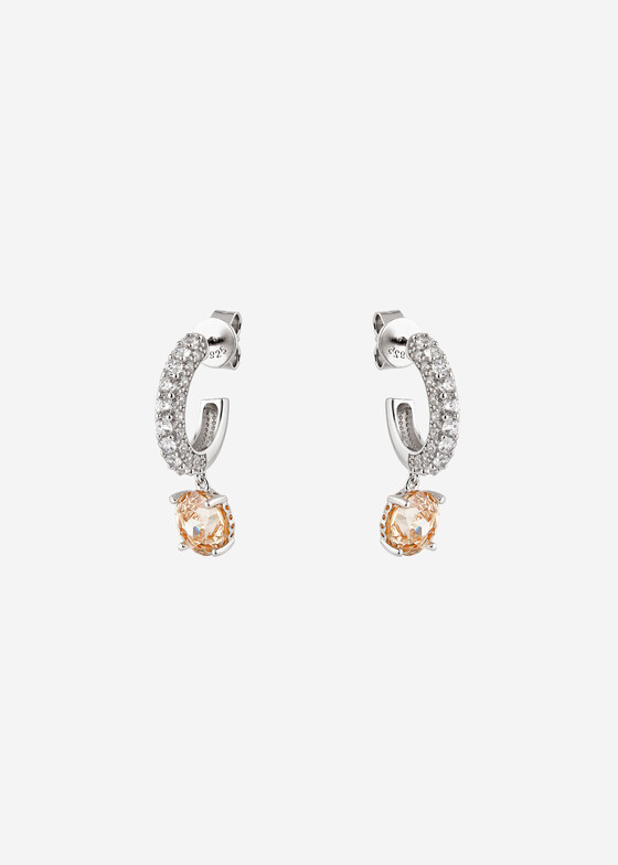 Серьги с подвесами Holy Silver Серьги из серебра с кубическим цирконием