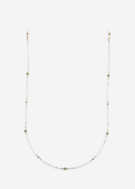 Цепочки для очков Wisteria Gems Цепочка для очков из перламутра с золотистыми вставками