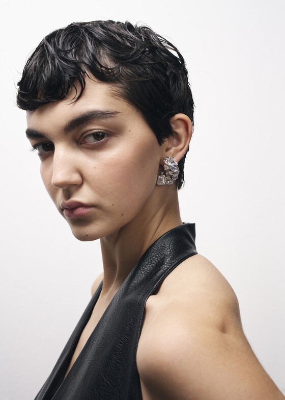 Моносерьги ALAN CROCETTI Моносерьга из серебра с кубическим цирконием MAXI ALIEN
