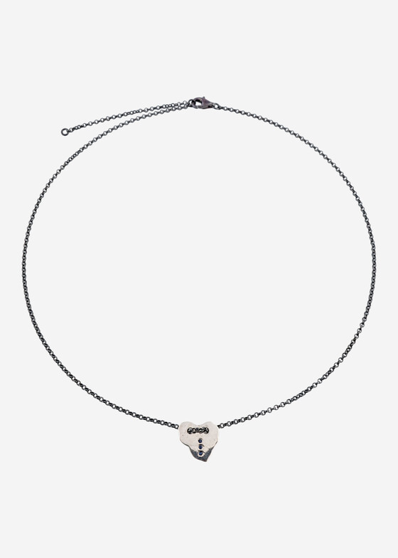 Колье-цепи Mintaka Jewellery Колье-цепь из серебра со шпинелью