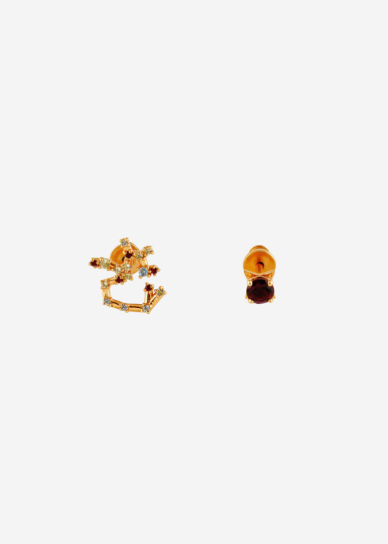Серьги из серебра «Стрелец»