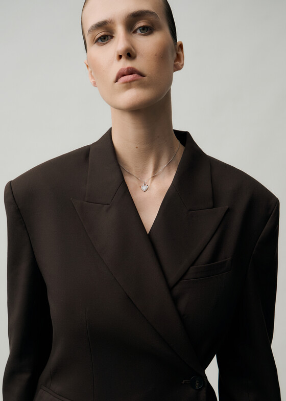 Кулоны и подвески COBRA JEWELRY Колье с подвеской из белого золота с бриллиантами