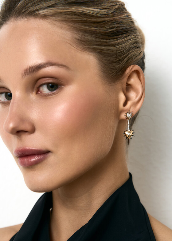 Серьги средней длины COBRA JEWELRY Серьги из золота с бриллиантами