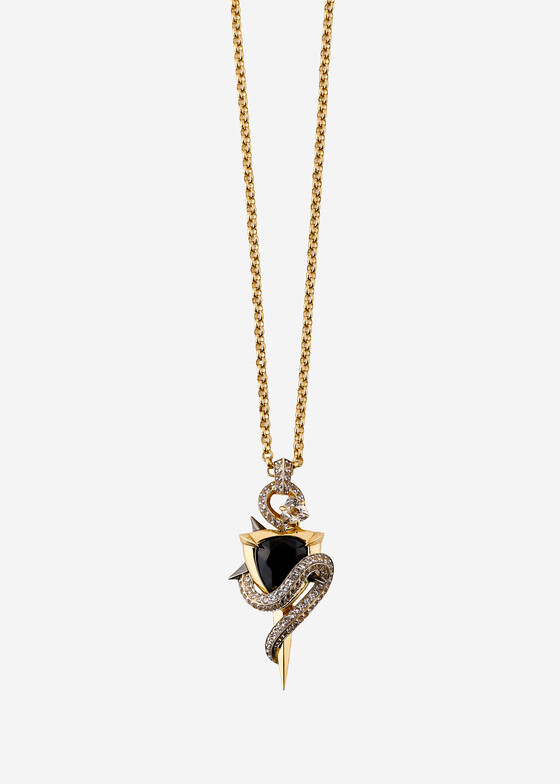 Колье COBRA JEWELRY Колье из золота с сапфиром, бриллиантами и топазами