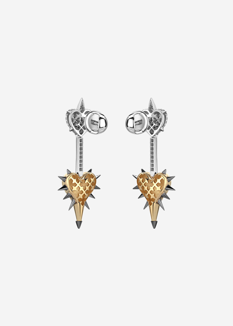 gold diamond earrings