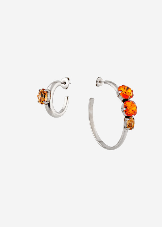 Асимметричные серьги Isabel Marant Асимметричные серебристые серьги-кольца