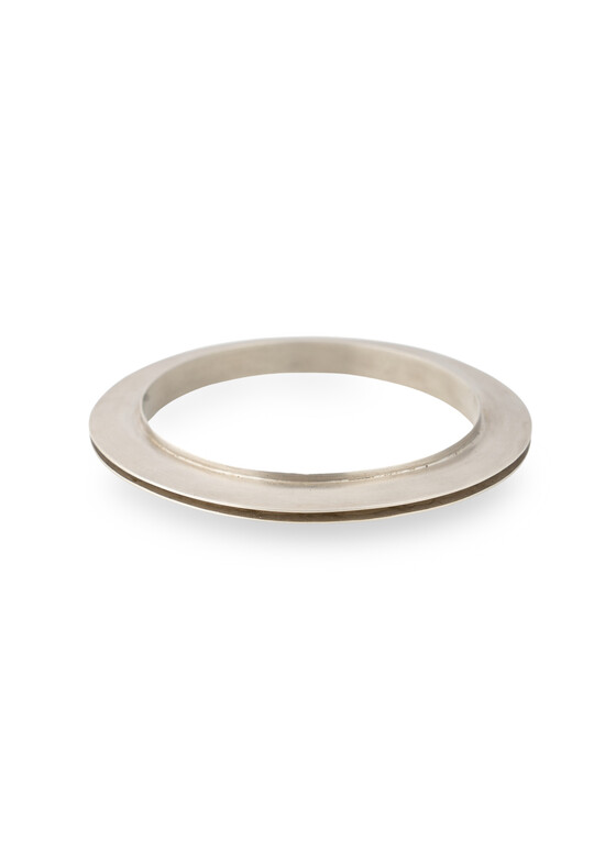 Тонкие браслеты Parts of Four Серебристый браслет Portal Bangle