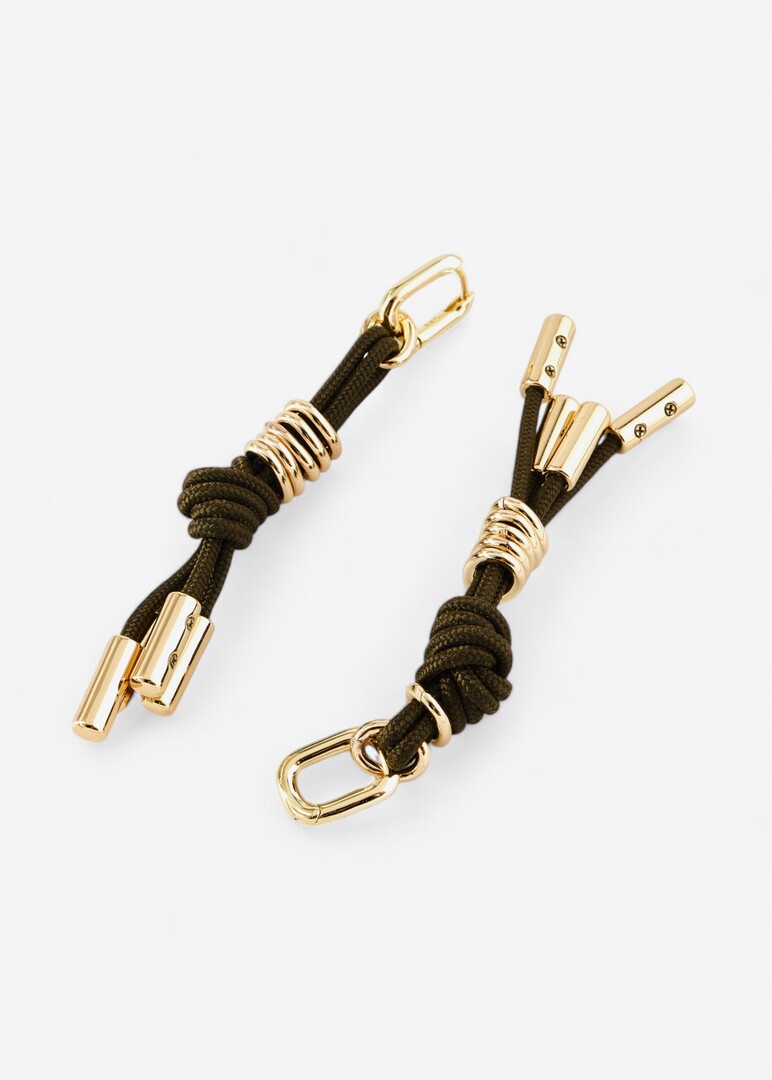 Golden Jungle Olive Earrings