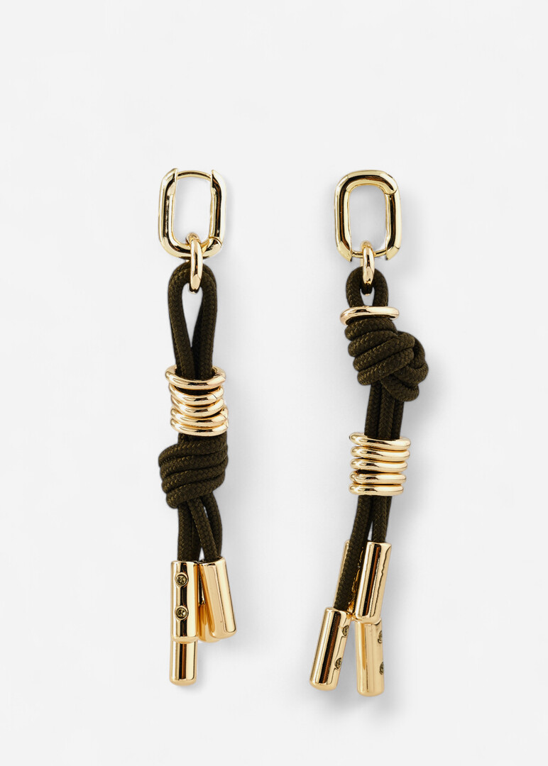 Golden Jungle Olive Earrings