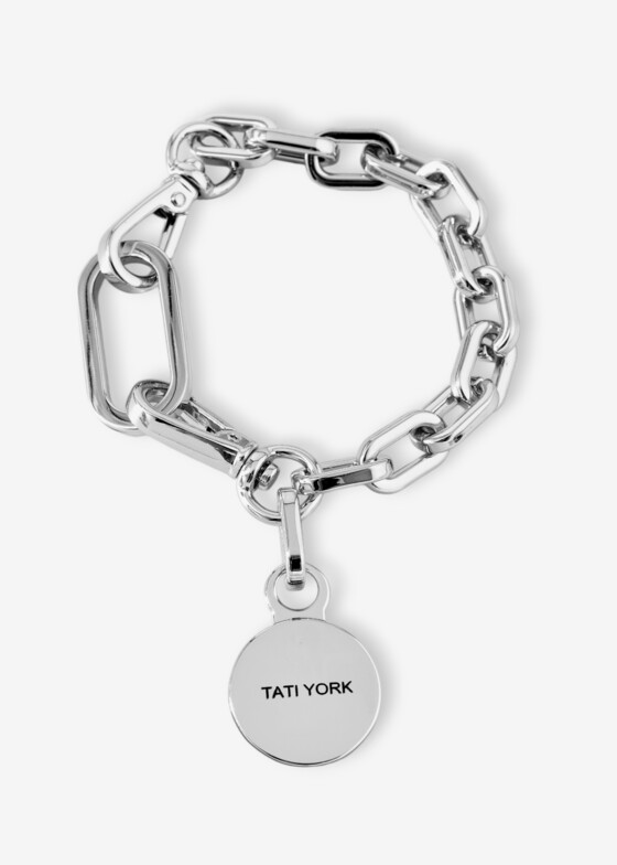 Браслеты-цепи TATI YORK Серебристый браслет-цепь disco silver