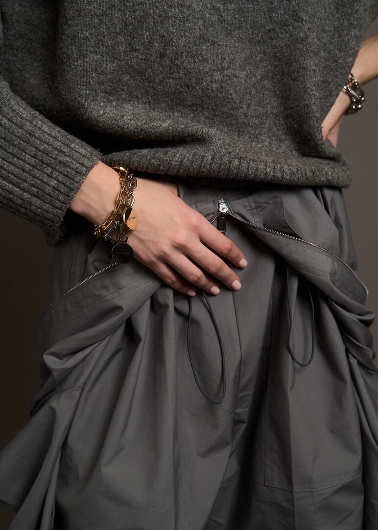 gold plated disco gold chain bracelet