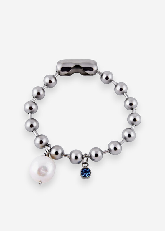 Браслеты из бусин TATI YORK Браслет из стали с подвесками Pearl Ariel
