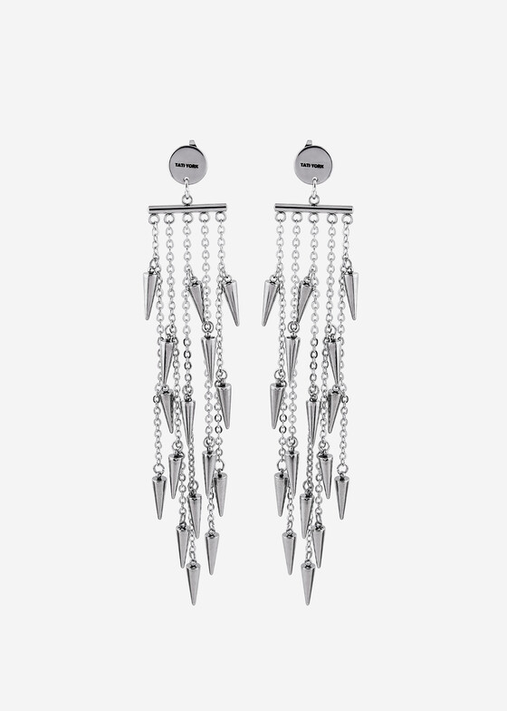 Длинные серьги TATI YORK Серьги из стали Steel Fall