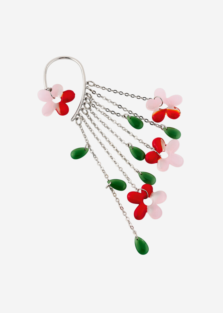 Серебристый кафф Spring Flower